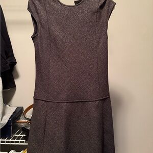Theory Gray Sleeveless Sheath Mini Dress